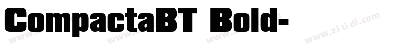 CompactaBT Bold字体转换